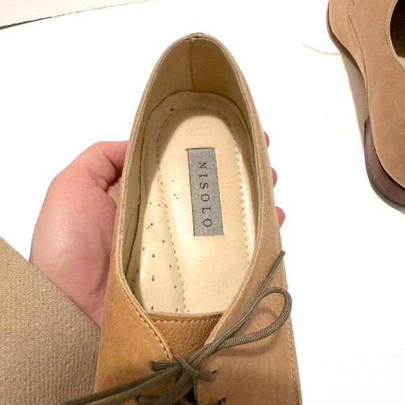 Nisolo - James Oxford - Women's 9 - nude / beige /  natural leather - Picture 5 of 7